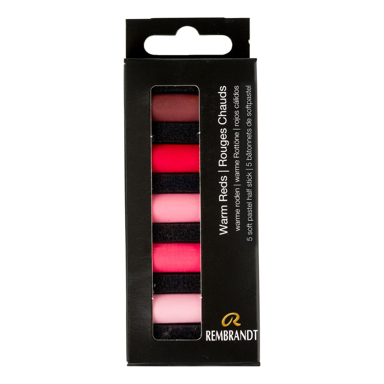 Rembrandt 5 Color Warm Reds Half Stick Soft Pastel Set